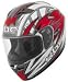 KBC VR2R VULCAN RED_WHITE LG** MOTORCYCLE HELMET