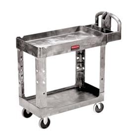 RUBBERMAID Heavy-Duty Tray-Shelf Carts - Gray
