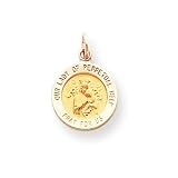 14k Our Lady of Perpetual Help Medal Pendant