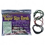 Alliance Rubber 08997 Supersize Bands, 12 x 1/4, 14 x 1/4, 17 x 1/4, 24/PK, AST