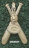 Georgia Bulldogs G Baseball Bats Pendant - 14KT Gold Jewelry