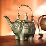 NOVICA Ceramic teapot, 'Buddha and the Jade Elephant'
