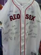 Red Sox, Boston (2007) Autographed/Hand Signed 2007 Boston Red Sox World Series Jersey by the Team.