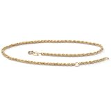 10k Gold Tailored Rope Ankle Bracelet