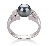 Rachel Black 7-8mm AAAA Freshwater Sterling Silver Pearl Ring