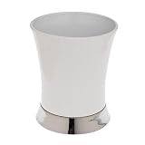 Steeltek Hampton Chrome and Ceramic Wastebasket