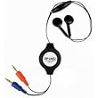 Cables Unlimited Retractable Stereo VoIP Cable - Black