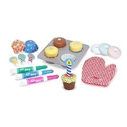 Bake & Decorate Wooden Cupcake Set