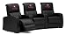 Black Leather Theater Seating Recliners University of Georgia Bulldogs
