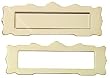 Dollhouse Miniature Fancy Brass Door Mail Slot