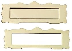 Dollhouse Miniature Fancy Brass Door Mail Slot