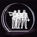 The Three Soldier 3-D Etching Paperweight