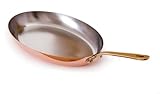 Mauviel Copper Oval Frying Pan, 13 3/4 by 9 Inches Mauviel Copper Oval Frying Pan, 13 3/4 by 9 Inches