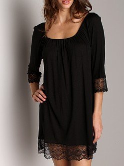 Only Hearts Venice Night Dress Black