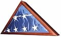 Veteran Flag Display Case -Walnut