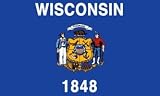 Wisconsin flag 2 x 3 feet nylon