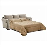Simmons Upholstery 1640 QS Cabot Microfiber Queen Sleeper Sofa and Loveseat Set