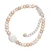 7+1 Extension Bracelet with Cultured Freshwater Pearls and Oval Coin Pearl
