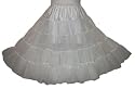 New White Tea Length Crinoline Slip Pageant Flower Girl