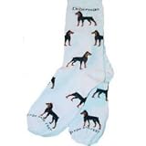 For Bare Feet Doberman Poses Socks