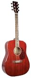 Johnson Red Cliff Mogany Dreadnaught Acoustic Guitar - B001L7WZGI