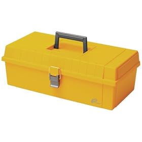 Plano Molding 303-007 15-Inch Toolbox with Lift Out Tray, Iron Yellow with Graphite Gray