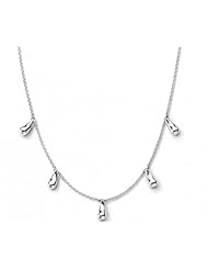 Bling Jewelry Sterling Silver Multi Teardrop Charm Necklace