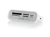 Belkin Hi-Speed USB 2.0 Universal Media Reader, supporting for all major media types including SHDC. White