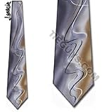 Volcano by Jerry Garcia neckties grey silk ties