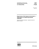 ISO 7726:1998, Ergonomics of the thermal environment - Instruments for measuring physical quantities