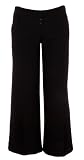 Maternity Formal Wide Leg Trousers 30'' Leg - Black - by Heavenly Bump