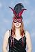disc - Moulin Rouge Feather Mask Costume Accessory