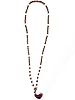 Indiatrendzs Rudraksha Beads Rose Quartz Spiritual Prayer Mala Necklace 108+1