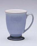 Denby Blue Jetty Footed Mug, White Interior/Cornflower Exterior