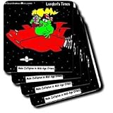 Londons Times Funny Aliens Cartoons - Alien Midlife Crisis - Coasters