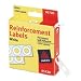 Avery Self-Adhesive Polyvinyl Standard Diameter Hole Reinforcements, White, 1,000 per Pack (05720)