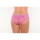 Ruffle Back Lace Boyshort (Non-Packaged) (Pink;Large)