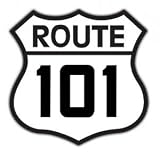 Signpast Reproduction Vintage Sign, ROUTE 101 SIGN 25.25 x 25.5 Steel Sign (00165)