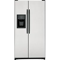 GE GSL25JFXLB 25 cu. Ft. Side by Side Refrigerator with Water and Ice Dispenser - CleanSteel