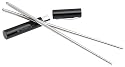 Yamazki Stainless Steel My Chopsticks in a Lacquer Black Cylinder Case, Pair