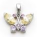 Sterling Silver Multi-Color CZ (Cubic Zirconia) title=