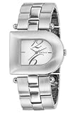 DKNY NY4353 Stainless Steel Bracelet Watch With 'D' Detail Silver Dial