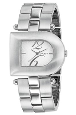 DKNY NY4353 Stainless Steel Bracelet Watch With 'D' Detail Silver Dial