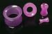 UV Glow In The Dark Double Flare Plug 0G - Sold as a Pair