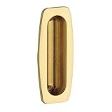 Baldwin 0458.260 Flush Pull 1.5 x 3.5, Polished Chrome