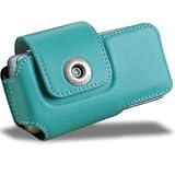 Covertec SX14211 Horizontal Luxury Leather Case for iPhone & BlackJack - Blue Lagoon