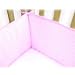 Baby : Classic Stripes Baby Cradle Bumper - color: Sky Blue Stripe, size: 18x36