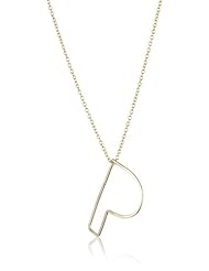 Gauge Gold-Filled Bubble Monogram Mini-P Pendant Necklace
