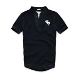 ニューヨーク 直輸入 Abercrombie & Fitch (アバクロンビー & フィッチ）メンズ  半そで クラシック ヘンリーシャツ カットソー (US SIZE)
