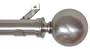 Window Curtain Rod / Drapery Rod 52 Inch -144 Inch Ball Nickel